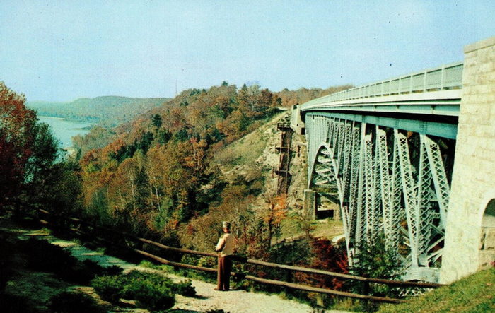 Cut River Bridge - Postcard (newer photo)